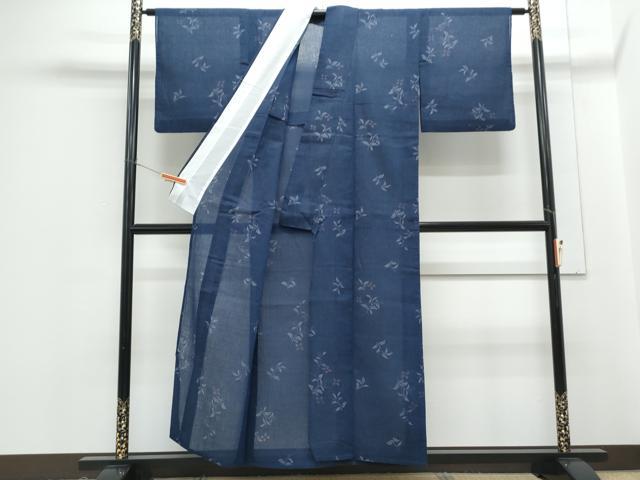 平和屋着物＊夏物　小紋　草花文　CABG8716th
