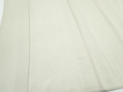 平和屋着物＊夏物　色無地　絽縮緬　白橡色　正絹　逸品　CABG8718th