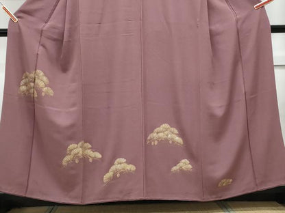 平和屋着物■訪問着　手描き　枝松文　金銀彩　正絹　逸品　CABG8725th
