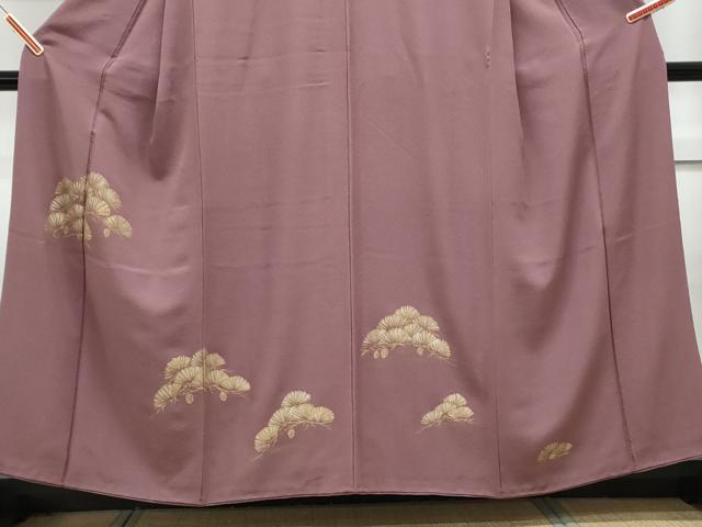 平和屋着物■訪問着　手描き　枝松文　金銀彩　正絹　逸品　CABG8725th
