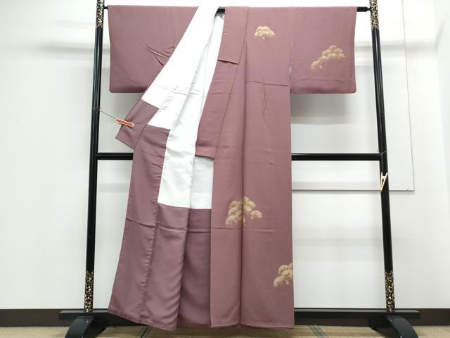 平和屋着物■訪問着　手描き　枝松文　金銀彩　正絹　逸品　CABG8725th