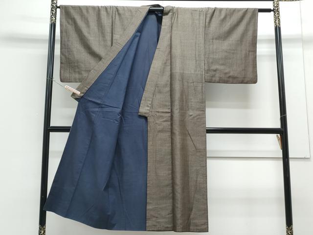 平和屋着物■男性　紬　アンサンブル　吉祥文　正絹　逸品　CABG8726th