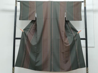 平和屋着物■小紋　間道　洗える着物　CABG8732th