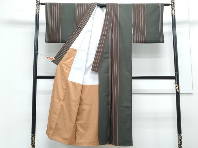 平和屋着物■小紋　間道　洗える着物　CABG8732th