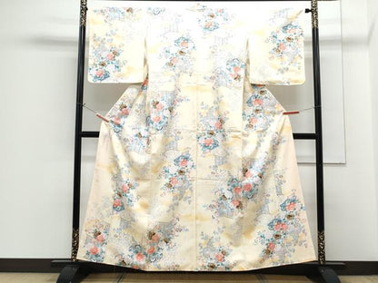 平和屋着物■小紋　花車文　洗える着物　CABG8740th