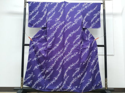 平和屋着物■上質な小紋　草花文　正絹　逸品　未使用　CABG8744th