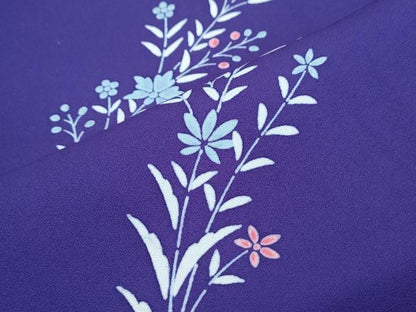 平和屋着物■上質な小紋　草花文　正絹　逸品　未使用　CABG8744th