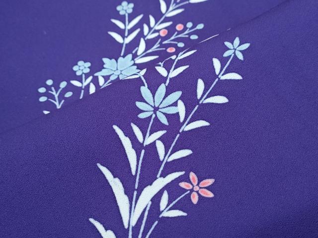 平和屋着物■上質な小紋　草花文　正絹　逸品　未使用　CABG8744th