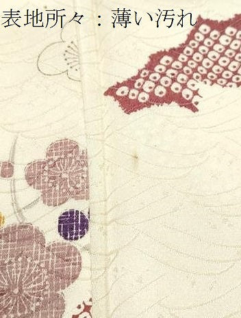 平和屋着物■上質な小紋　舞花文　正絹　逸品　CABG8745th