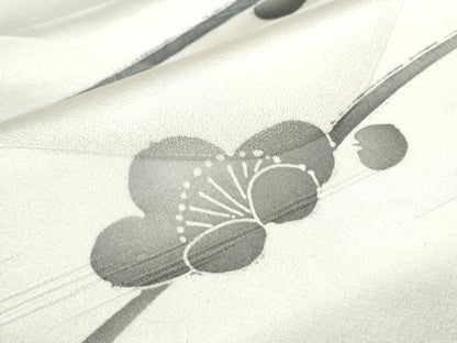 平和屋着物■上質な小紋　露芝梅文　正絹　逸品　CABG8753th