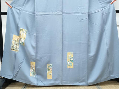 平和屋着物■訪問着　短冊花文　金彩　正絹　逸品　CABG8759th