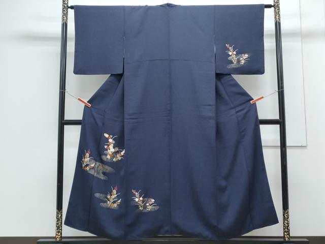 平和屋着物■訪問着　刺繍　草花文　金彩　正絹　逸品　CABG8766th