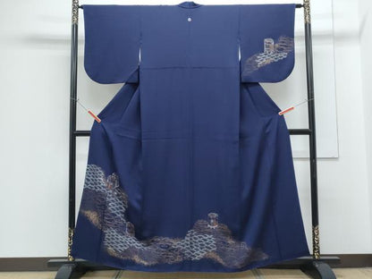 平和屋着物■訪問着　貝桶花青海波　金彩　正絹　逸品　CABG8769th