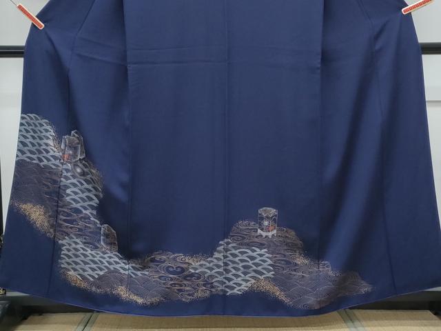 平和屋着物■訪問着　貝桶花青海波　金彩　正絹　逸品　CABG8769th