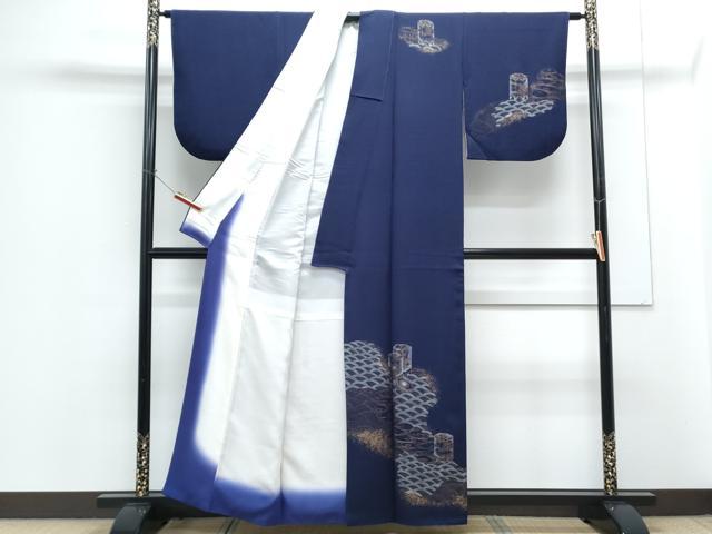 平和屋着物■訪問着　貝桶花青海波　金彩　正絹　逸品　CABG8769th