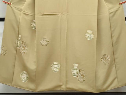 平和屋着物■訪問着　陶器花文　正絹　逸品　CABG8772th