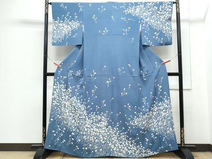 平和屋着物■訪問着　ろうけつ染め　草花文　正絹　逸品　CABG8775th