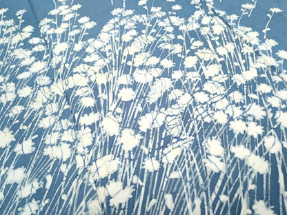 平和屋着物■訪問着　ろうけつ染め　草花文　正絹　逸品　CABG8775th