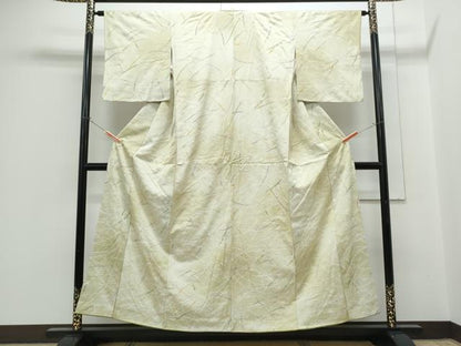 平和屋着物■上質な小紋　露芝文　暈し染め　正絹　逸品　CABG8781th