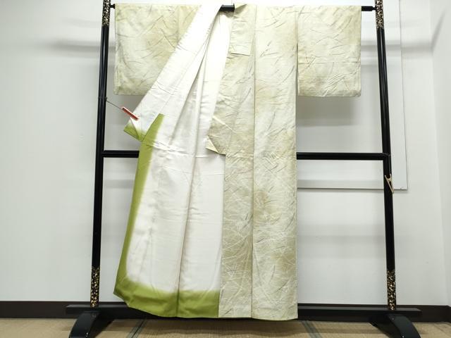 平和屋着物■上質な小紋　露芝文　暈し染め　正絹　逸品　CABG8781th
