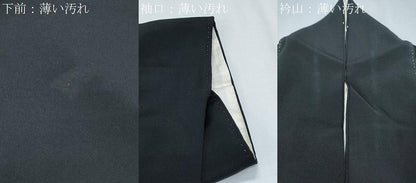 平和屋着物■豪華黒留袖 駒刺繍 エ霞尾長鳥花文 金彩 正絹 逸品 CABG8783th