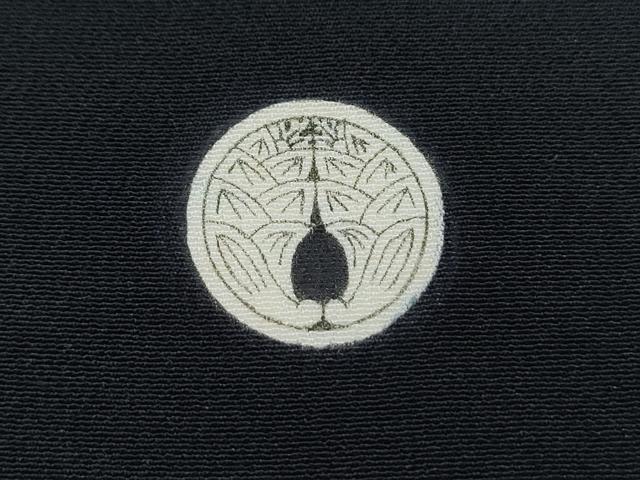 平和屋着物■豪華黒留袖 駒刺繍 エ霞尾長鳥花文 金彩 正絹 逸品 CABG8783th