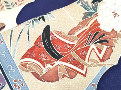 平和屋着物■訪問着 刺繍 屏風人物花文 金彩 正絹 逸品 CABG8794th