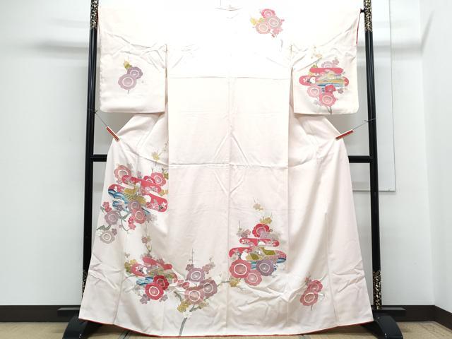 平和屋着物■訪問着 エ霞風景枝花文 正絹 逸品 CABG8795th