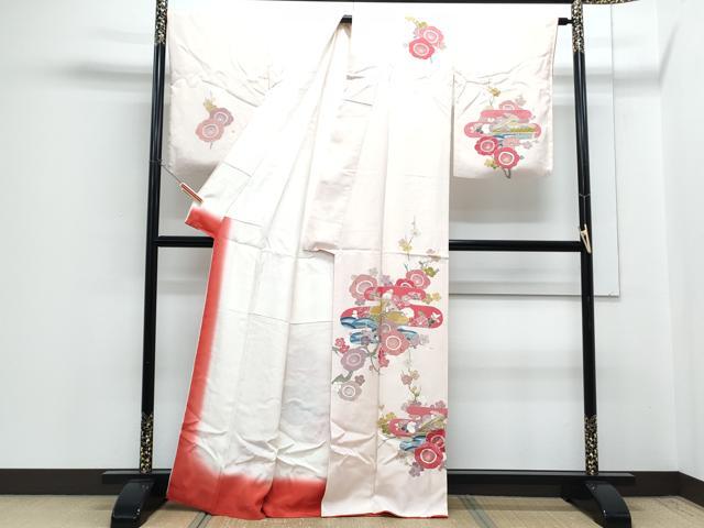 平和屋着物■訪問着 エ霞風景枝花文 正絹 逸品 CABG8795th