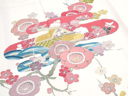 平和屋着物■訪問着 エ霞風景枝花文 正絹 逸品 CABG8795th
