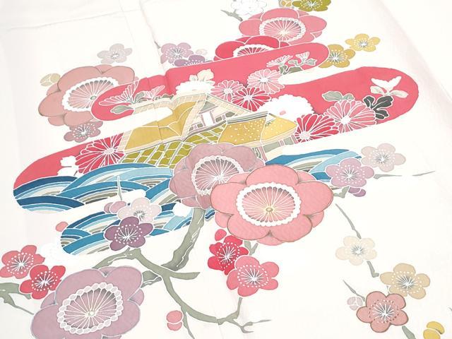 平和屋着物■訪問着 エ霞風景枝花文 正絹 逸品 CABG8795th