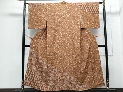 平和屋着物●訪問着　動物吉祥更紗花文　正絹　逸品　CABG8798th