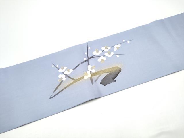 平和屋着物●九寸名古屋帯　梅　金彩　正絹　逸品　CABG8826hy