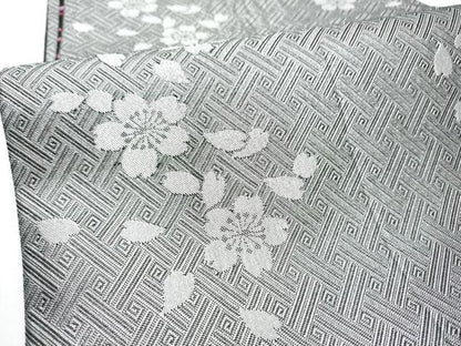 平和屋着物●両面　六通柄袋帯　舞花文　金銀糸　正絹　逸品　CABG8835hy