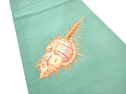 平和屋着物●太鼓柄袋帯　貝　正絹　逸品　CABG8843hy