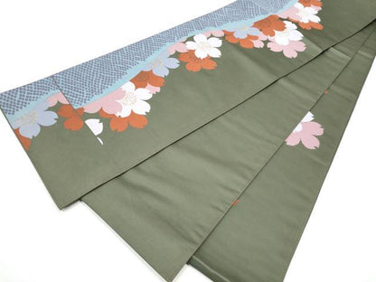 平和屋着物●世界的人形師　辻村寿三郎　ジュサブロー　六通柄袋帯　舞桜文　金糸　正絹　逸品　CABG8850hy