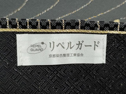 平和屋着物●染色作家　斉藤三才　両面　六通柄袋帯　流水文　三才鳥　金銀糸　正絹　逸品　CABG8862hy