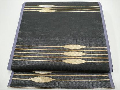平和屋着物●六通柄袋帯　織乃小路　金銀糸　正絹　逸品　CABG8866hy