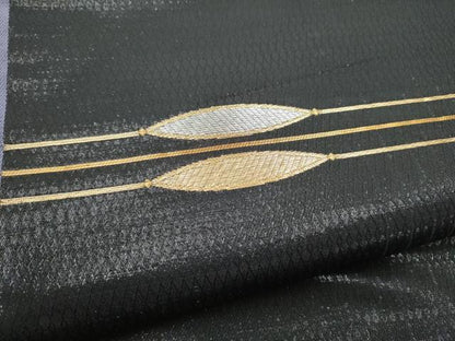 平和屋着物●六通柄袋帯　織乃小路　金銀糸　正絹　逸品　CABG8866hy