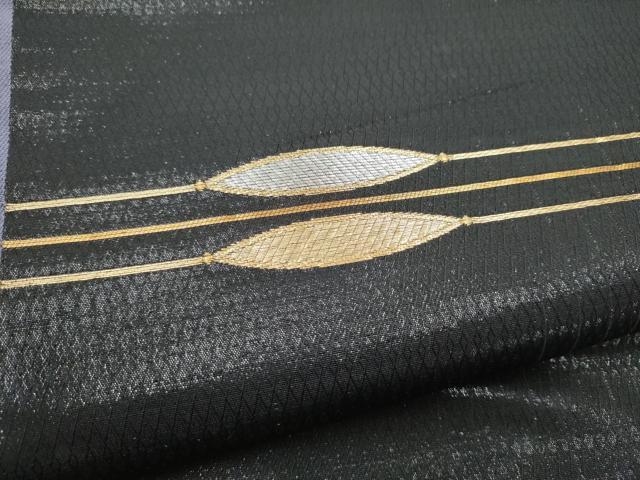 平和屋着物●六通柄袋帯　織乃小路　金銀糸　正絹　逸品　CABG8866hy