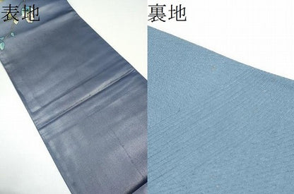 平和屋着物●染色作家　斉藤三才　太鼓柄袋帯　三才鳥　枝花文　金彩　金銀糸　正絹　逸品　CABG8868hy