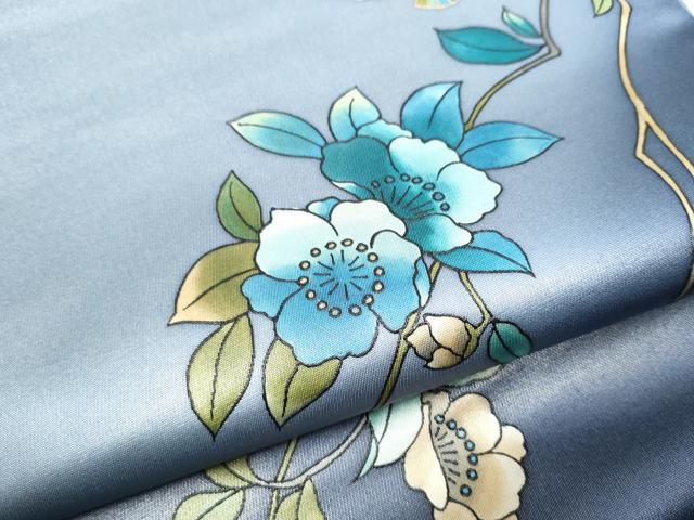 平和屋着物●染色作家　斉藤三才　太鼓柄袋帯　三才鳥　枝花文　金彩　金銀糸　正絹　逸品　CABG8868hy