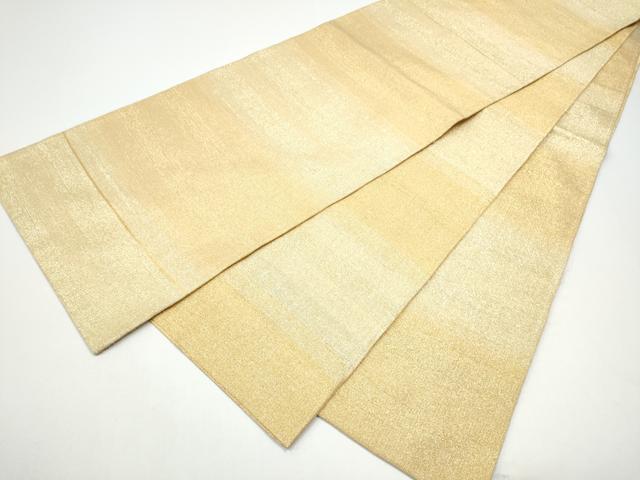 平和屋着物●桝屋高尾　(ねん金綴錦)　全通柄袋帯　段霞文　金糸　正絹　逸品　CABG8876hy