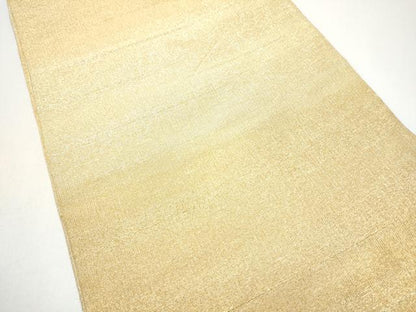 平和屋着物●桝屋高尾　(ねん金綴錦)　全通柄袋帯　段霞文　金糸　正絹　逸品　CABG8876hy