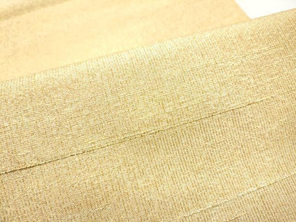 平和屋着物●桝屋高尾　(ねん金綴錦)　全通柄袋帯　段霞文　金糸　正絹　逸品　CABG8876hy