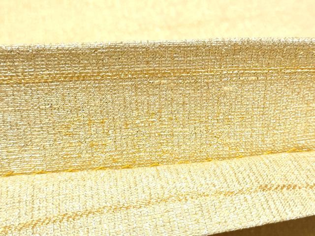平和屋着物●桝屋高尾　(ねん金綴錦)　全通柄袋帯　段霞文　金糸　正絹　逸品　CABG8876hy