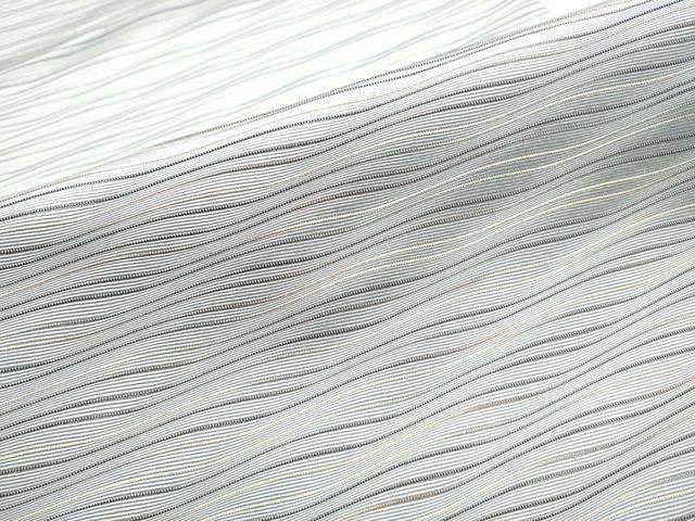 平和屋着物●両面　太鼓柄袋帯　市松花文　銀通し地　正絹　逸品　CABG8879hy