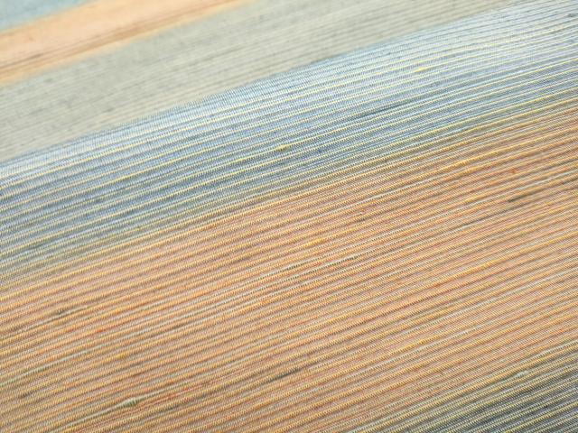 平和屋着物●菅原工房　菅原結作　漢方染紬　両面　両方向　全通柄袋帯　霞文　正絹　逸品　CABG8880hy