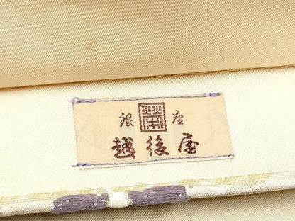平和屋着物●六通柄袋帯　唐織　立涌花文　金糸　銀座越後屋扱い　正絹　逸品　CABG8886hy