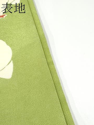 平和屋着物●九寸名古屋帯　型染め　にわとり　鬼しぼ縮緬　正絹　逸品　CABG8918hy